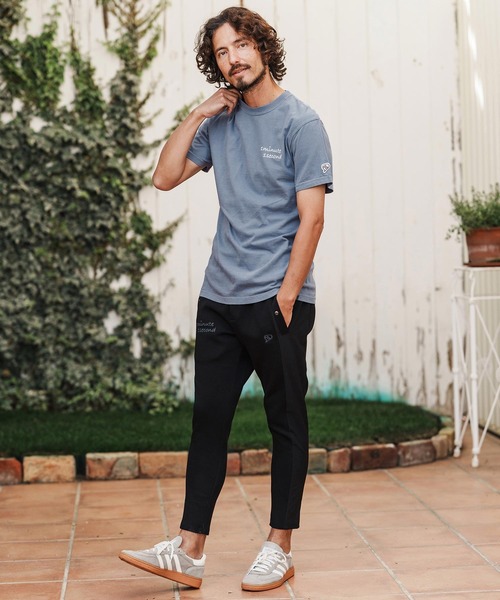 1minute 1second(ワンミニットワンセカンド)の「mt10113-cursive embroidery pigment T-shirt Tシャツ(1M26H340)(Tシャツ/カットソー・メンズ・ライトグレー/ネイビー/ブラック・S/XL/L/M)」の6枚目の写真