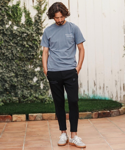 1minute 1second(ワンミニットワンセカンド)の「mt10113-cursive embroidery pigment T-shirt Tシャツ(1M26H340)(Tシャツ/カットソー・メンズ・ライトグレー/ネイビー/ブラック・S/XL/L/M)」の7枚目の写真
