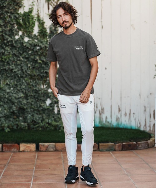 1minute 1second(ワンミニットワンセカンド)の「mt10113-cursive embroidery pigment T-shirt Tシャツ(1M26H340)(Tシャツ/カットソー・メンズ・ライトグレー/ネイビー/ブラック・S/XL/L/M)」の11枚目の写真
