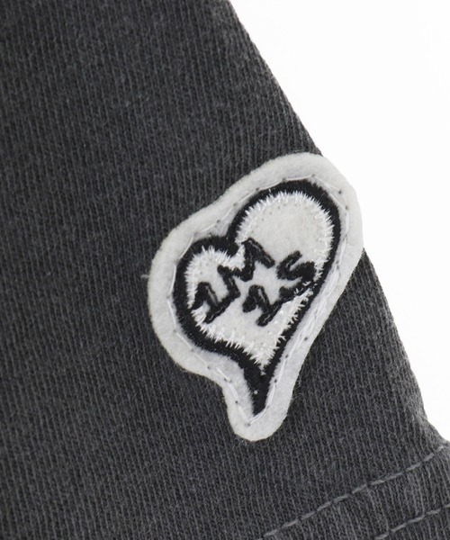 1minute 1second(ワンミニットワンセカンド)の「mt10113-cursive embroidery pigment T-shirt Tシャツ(1M26H340)(Tシャツ/カットソー・メンズ・ライトグレー/ネイビー/ブラック・S/XL/L/M)」の18枚目の写真