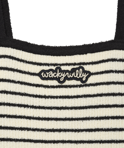 Wacky WiLLy（ワッキーウィリー）の「ウィメンズストライプニットビスチェネイビー（Tシャツ/カットソー・レディース・その他・F）」の5枚目の写真