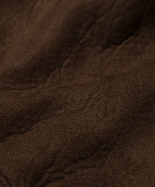 HINSON(ヒンソン)の「HINSON/ヒンソン B-3 フェイクムートン ジャケット(ブルゾン・メンズ・ブラック/ブラウン・MEDIUM/LARGE)」の19枚目の写真