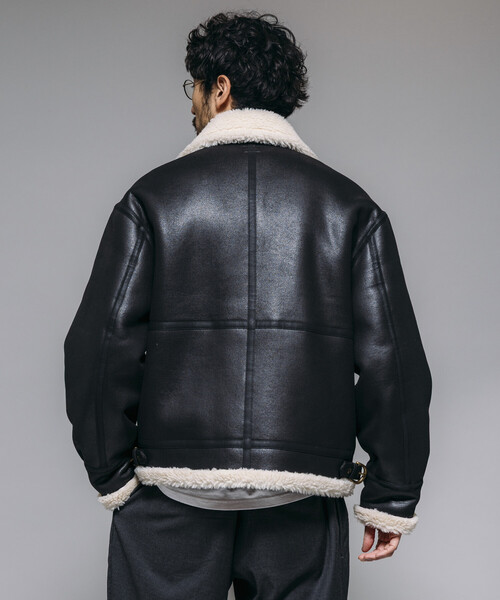 セール】HINSON/ヒンソン B-3 フェイクムートン ジャケット（ブルゾン