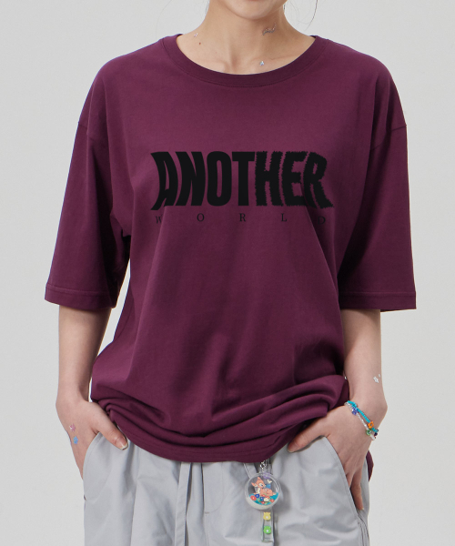 ASTRAL PROJECTION（アストラルプロジェクション）の「[   ]コットンルーズフィット半袖Tシャツ_プラムパープル（Tシャツ/カットソー・メンズ・その他・MEDIUM/LARGE/X-LARGE/XX-LARGE）」の3枚目の写真