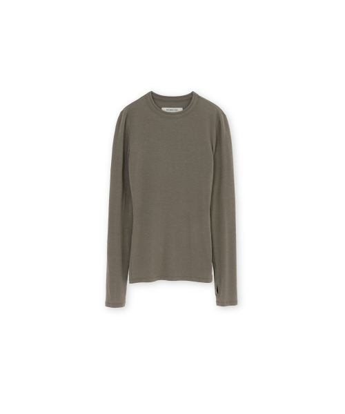 BROWNYARD(ブラウンヤード)の「Wシースルーロングスリーブ、ブラウン(Tシャツ/カットソー・レディース・その他・1)」の1枚目の写真