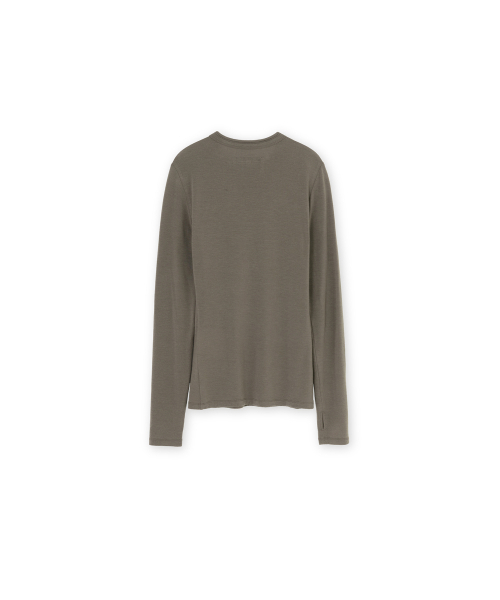 BROWNYARD(ブラウンヤード)の「Wシースルーロングスリーブ、ブラウン(Tシャツ/カットソー・レディース・その他・1)」の2枚目の写真