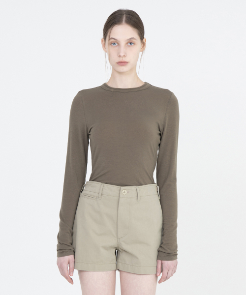 BROWNYARD(ブラウンヤード)の「Wシースルーロングスリーブ、ブラウン(Tシャツ/カットソー・レディース・その他・1)」の3枚目の写真