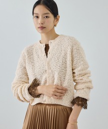 【COOHEM(コーヘン)】 COTTON FANCY YARN KNIT CARDIGAN