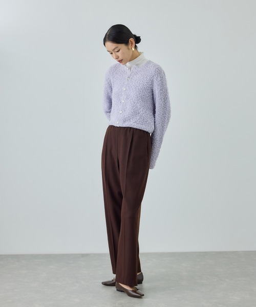 Coohem（コーヘン）の「【COOHEM(コーヘン)】 COTTON FANCY YARN KNIT CARDIGAN（カーディガン/ボレロ・レディース・ダークラベンダー/キナリ/ベージュ系その他・FREE）」の11枚目の写真