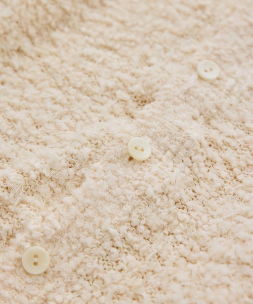 Coohem（コーヘン）の「【COOHEM(コーヘン)】 COTTON FANCY YARN KNIT CARDIGAN（カーディガン/ボレロ・レディース・ダークラベンダー/キナリ/ベージュ系その他・FREE）」の13枚目の写真