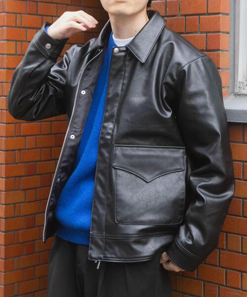 ITEMS URBANRESEARCH（アイテムズ アーバンリサーチ）の「F.L. A-2 フライトジャケット（その他アウター・メンズ・ブラック/オリーブ/ダークブラウン・MEDIUM/LARGE）」の4枚目の写真