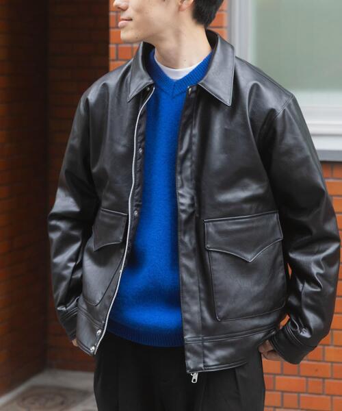 ITEMS URBANRESEARCH（アイテムズ アーバンリサーチ）の「F.L. A-2 フライトジャケット（その他アウター・メンズ・ブラック/オリーブ/ダークブラウン・MEDIUM/LARGE）」の6枚目の写真