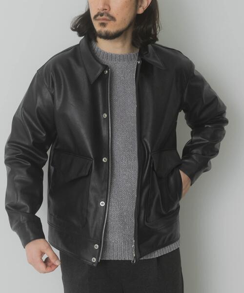 ITEMS URBANRESEARCH（アイテムズ アーバンリサーチ）の「F.L. A-2 フライトジャケット（その他アウター・メンズ・ブラック/オリーブ/ダークブラウン・MEDIUM/LARGE）」の11枚目の写真