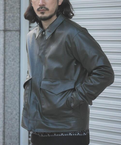 ITEMS URBANRESEARCH（アイテムズ アーバンリサーチ）の「F.L. A-2 フライトジャケット（その他アウター・メンズ・ブラック/オリーブ/ダークブラウン・MEDIUM/LARGE）」の17枚目の写真