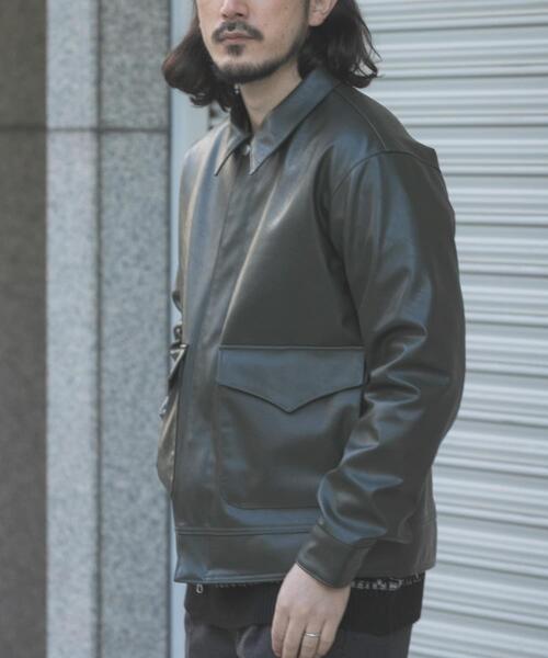 ITEMS URBANRESEARCH（アイテムズ アーバンリサーチ）の「F.L. A-2 フライトジャケット（その他アウター・メンズ・ブラック/オリーブ/ダークブラウン・MEDIUM/LARGE）」の18枚目の写真