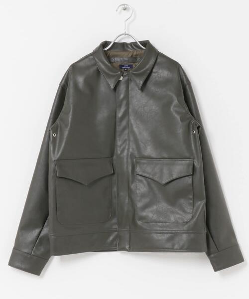 ITEMS URBANRESEARCH（アイテムズ アーバンリサーチ）の「F.L. A-2 フライトジャケット（その他アウター・メンズ・ブラック/オリーブ/ダークブラウン・MEDIUM/LARGE）」の21枚目の写真