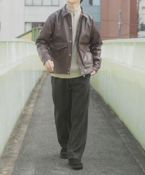 ITEMS URBANRESEARCH(アイテムズ アーバンリサーチ)の「F.L. A-2 フライトジャケット(その他アウター・メンズ・ブラック/オリーブ/ダークブラウン・MEDIUM/LARGE)」の6枚目の写真