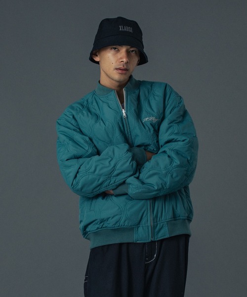 XLARGE（エクストララージ）の「REVERSIBLE QUILTED JACKET（ブルゾン・メンズ・ブラック/グレー/ネイビー・S/M/L/XL）」の3枚目の写真
