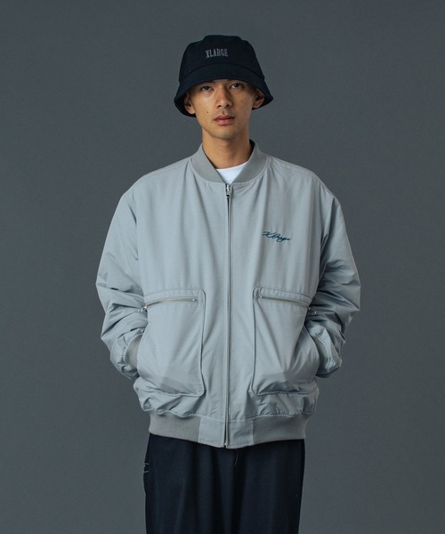 XLARGE（エクストララージ）の「REVERSIBLE QUILTED JACKET（ブルゾン・メンズ・ブラック/グレー/ネイビー・S/M/L/XL）」の9枚目の写真