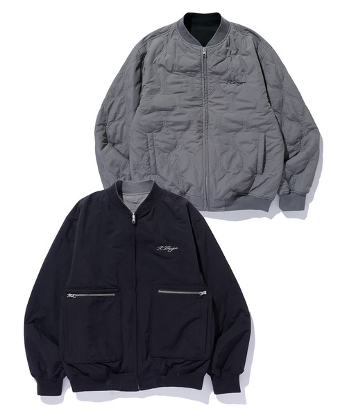 ジャケット・アウター XLARGE REVERSIBLE QUILTED BOMBER JACKET セール】REVERSIBLE QUILTED JACKET（ブルゾン）｜XLARGE（エクストラ