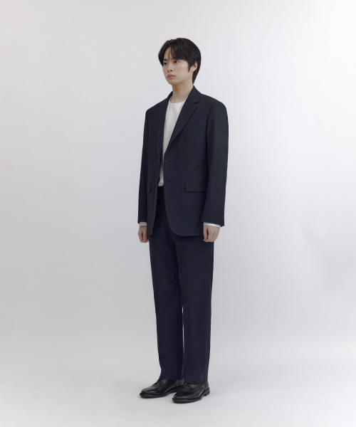 NONBLANK（ノンブランク）の「[SAINT YEAR] セミワイドフィットスラックス_ダークネイビー（スラックス・メンズ・その他・LARGE/MEDIUM/SMALL/X-LARGE）」の7枚目の写真