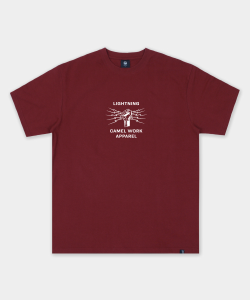 CAMEL WORK(キャメルワーク)の「ライトニングハンド半袖Tシャツ(レッド)(Tシャツ/カットソー・メンズ・その他・MEDIUM/LARGE/X-LARGE)」の2枚目の写真