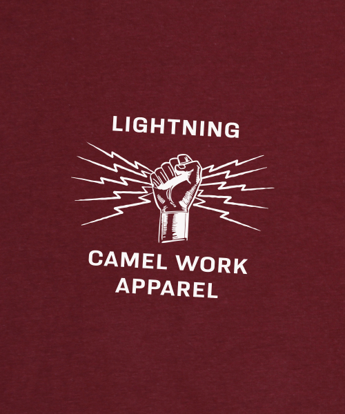 CAMEL WORK(キャメルワーク)の「ライトニングハンド半袖Tシャツ(レッド)(Tシャツ/カットソー・メンズ・その他・MEDIUM/LARGE/X-LARGE)」の4枚目の写真