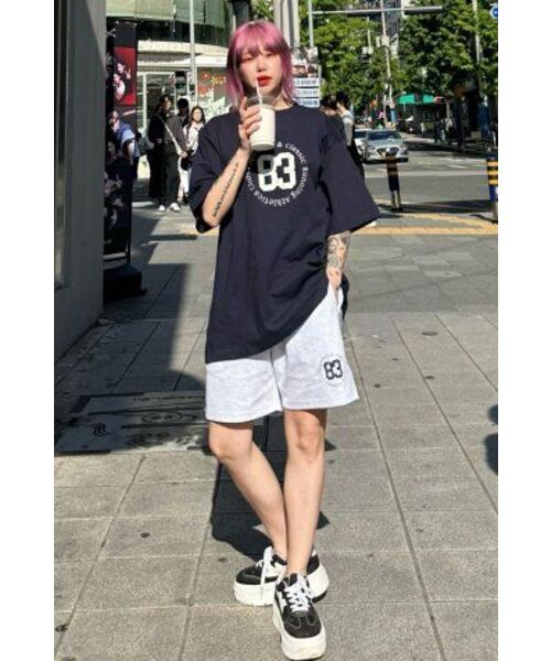 PAPERBOY(ペーパーボーイ)の「ビギニング83 ハーフパンツ-ホワイトメランジ(その他パンツ・レディース・その他・MEDIUM/SMALL/X-LARGE/LARGE)」の10枚目の写真