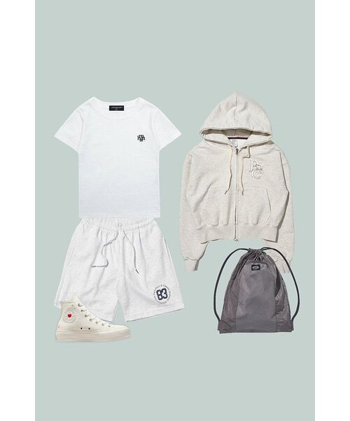 PAPERBOY(ペーパーボーイ)の「ビギニング83 ハーフパンツ-ホワイトメランジ(その他パンツ・レディース・その他・MEDIUM/SMALL/X-LARGE/LARGE)」の17枚目の写真