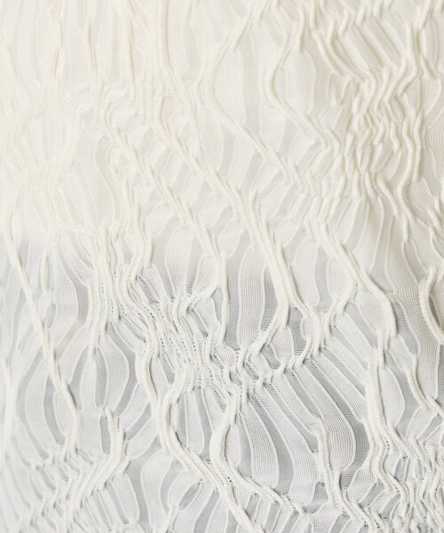 Jena espace merveilleux（ジェナ　エスパスメルヴェイユ）の「【インナーにも◎】ウェーブジャガードプルオーバー（Tシャツ/カットソー・レディース・ブラック/アイボリー・FREE）」の20枚目の写真