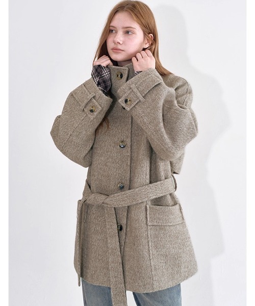 セール】ふらしヨーク ミドル丈ウールコート FD25W104【Fano Studios