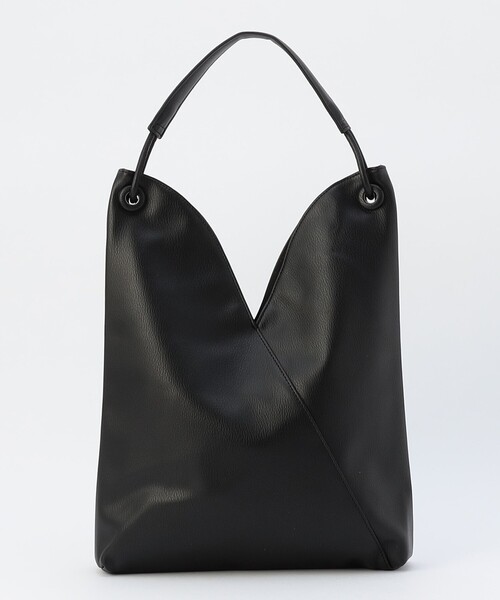 MICO COULIER（ミコクリエ）の「Vカットワンショルダーバッグ（ショルダーバッグ・レディース・ブラック/グレイッシュベージュ・FREE）」の21枚目の写真