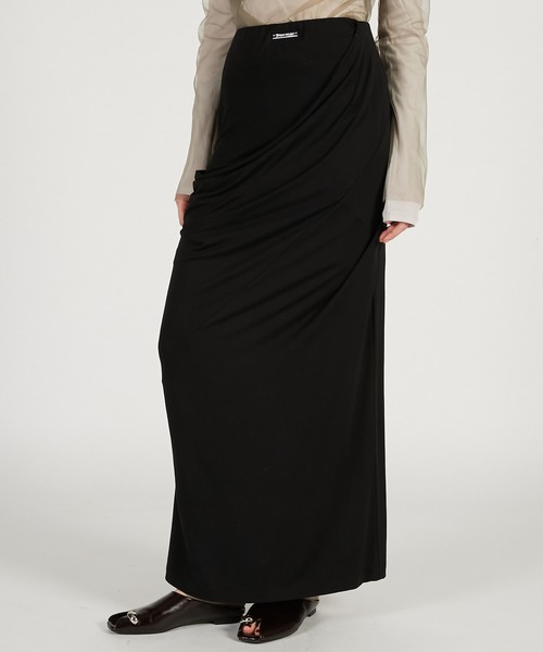 PRANK PROJECT(プランクプロジェクト)の「【2026Spring Pre-Order】ドレープジャージースカート / Drape Tight Skirt(スカート・レディース・グレー/ブラック/ベージュ・36/38)」の8枚目の写真
