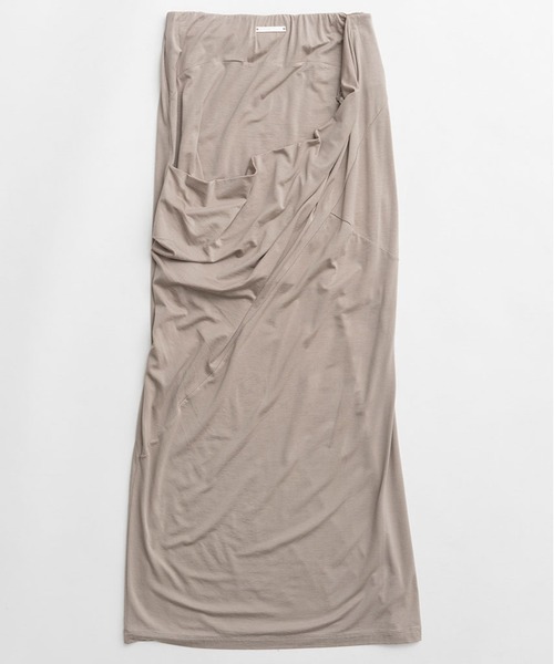 PRANK PROJECT(プランクプロジェクト)の「【2026Spring Pre-Order】ドレープジャージースカート / Drape Tight Skirt(スカート・レディース・グレー/ブラック/ベージュ・36/38)」の21枚目の写真
