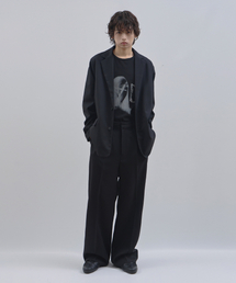 LAD EDITION（ラッドエディション）の「Wool Blended Wide Slacks_Black（スラックス）」