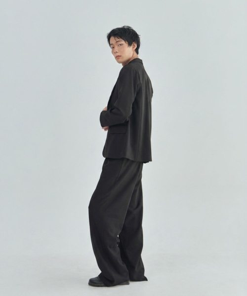 LAD EDITION(ラッドエディション)の「ウールブレンドワイドスラックス_ブラック(スラックス・メンズ・その他・LARGE/MEDIUM)」の6枚目の写真
