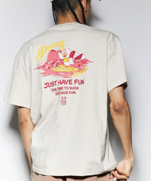ペリーローファー サーフィン シンディ 半袖Tシャツ ベージュ