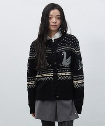 ノルディック柄ニット」に該当するカーディガン/ボレロファッション