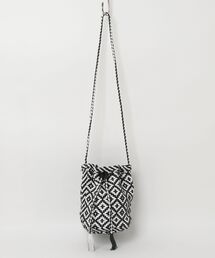 【Swaraj/スワラージ】ゴート編み巾着ショルダーBAG