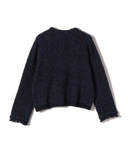 SHIPS（シップス）の「〈手洗い可能〉ミックスカラー ニット ジャケット（カーディガン/ボレロ・レディース・ネイビー/ピンク・ONE SIZE）」の17枚目の写真