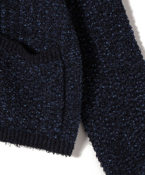 SHIPS（シップス）の「〈手洗い可能〉ミックスカラー ニット ジャケット（カーディガン/ボレロ・レディース・ネイビー/ピンク・ONE SIZE）」の19枚目の写真