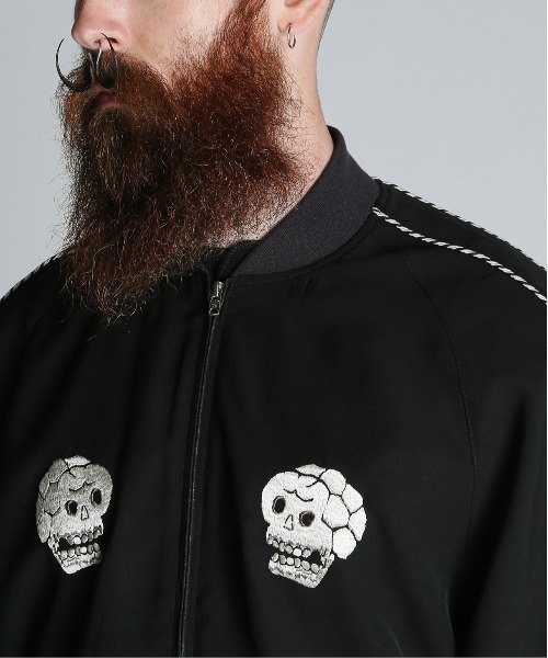 schott（ショット）の「Schott/ショット/CHIFFON SUKA JACKET/シフォン スカジャン（スカジャン・メンズ・ブラック/ネイビー・L/XL/2XL/M）」の18枚目の写真