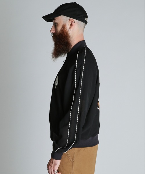 schott（ショット）の「Schott/ショット/CHIFFON SUKA JACKET/シフォン スカジャン（スカジャン・メンズ・ブラック/ネイビー・L/XL/2XL/M）」の16枚目の写真