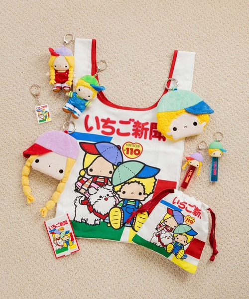 Me%（ミィパーセント）の「【いちご新聞】エコBAG 602820（エコバッグ/サブバッグ・レディース・レッド/ブルー系その他/イエロー・FREE）」の9枚目の写真