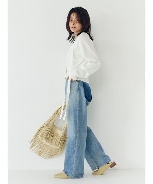 Ungrid（アングリッド）の「リボンデザインニットカーディガン（カーディガン/ボレロ・レディース・オフホワイト/チャコールグレー/オレンジ・FREE）」の10枚目の写真