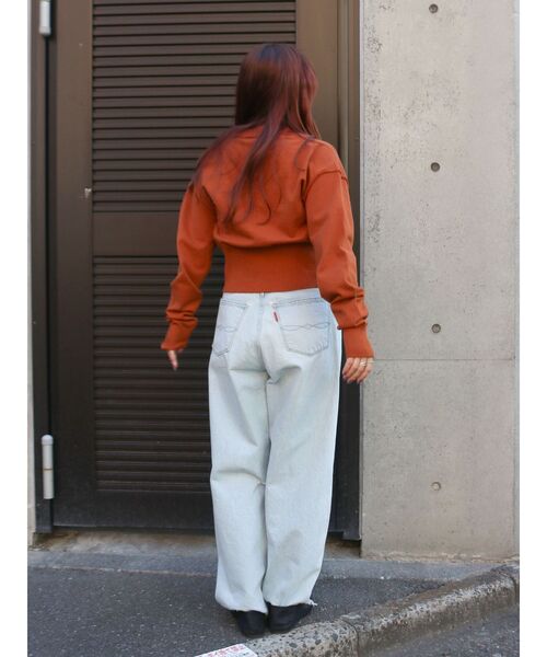 Ungrid（アングリッド）の「リボンデザインニットカーディガン（カーディガン/ボレロ・レディース・オフホワイト/チャコールグレー/オレンジ・FREE）」の22枚目の写真