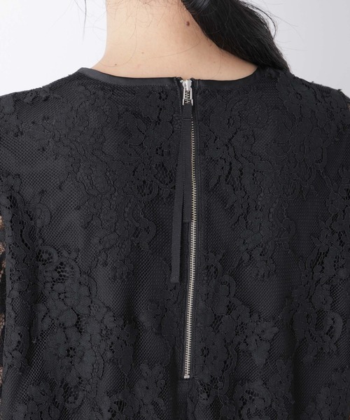 NANO universe（ナノユニバース）の「レーススカラップブラウス（シャツ/ブラウス・レディース・オフホワイト/ピンクベージュ/ブラック・S/M）」の7枚目の写真