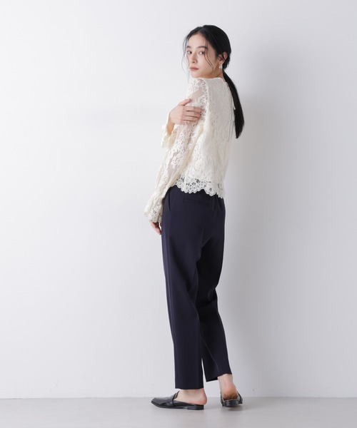 NANO universe（ナノユニバース）の「レーススカラップブラウス（シャツ/ブラウス・レディース・オフホワイト/ピンクベージュ/ブラック・S/M）」の17枚目の写真