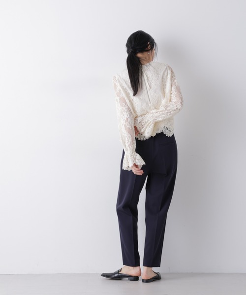 NANO universe（ナノユニバース）の「レーススカラップブラウス（シャツ/ブラウス・レディース・オフホワイト/ピンクベージュ/ブラック・S/M）」の18枚目の写真