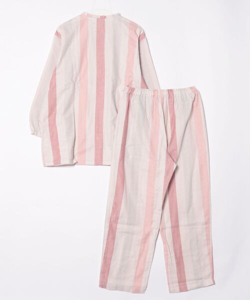 KID BLUE(キッドブルー)の「キッドブルー -26Wガーゼストライプ -長袖パジャマ -KNDK506 -kidblue(ルームウェア/パジャマ・レディース・ピンク/アイボリー・M/L)」の15枚目の写真
